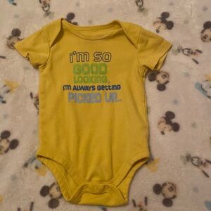 Baby boy graphic onesie